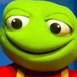 The image shows Kermit the Frog (the Muppet character) with a smug, self-satisfied smirk on his face. The caption captures his confident expression as he proudly thinks, "I'm the only one who had the balls to buy the dip."