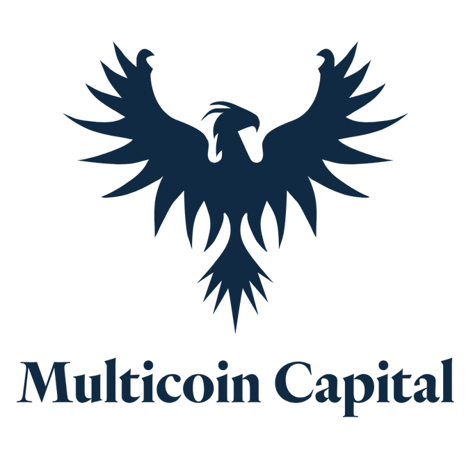 The Multicoin Capital logo featuring a stylized dark blue double-headed eagle above the company name in serif font.