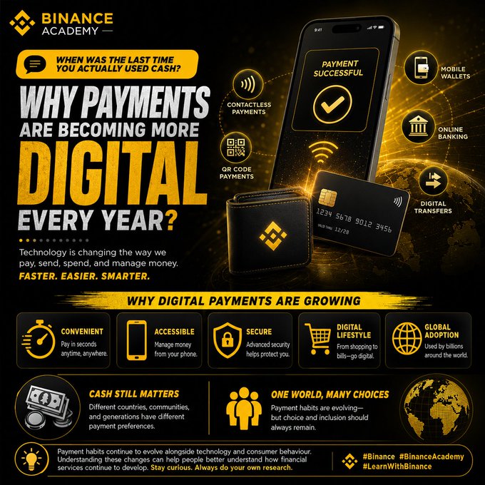 The image features a black background with various payment methods displayed, including credit cards, mobile payments, and digital wallets. The text above the image reads "Why digital payments are becoming more than just a trend", which highlights the growing importance of digital payments in everyday life.