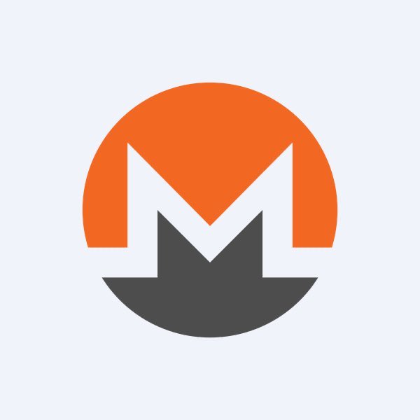 A circular logo featuring a white "M" on an orange upper half and a gray "M" on the lower half, representing the Monero ($XMR) privacy-focused cryptocurrency whose recent 17% weekly rally is highlighted in the post.