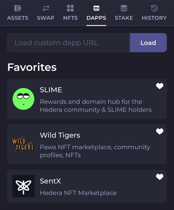 The image shows an app store page with three different apps displayed, including "Wild Tigers" and "SENTIX". The first app is called "SLIME" and has been recently launched as a dApp. The other two apps are not visible in the image but can be found on the app store's main page. The post suggests that users should explore these apps to learn more about them, including their features, benefits, and how they work.
