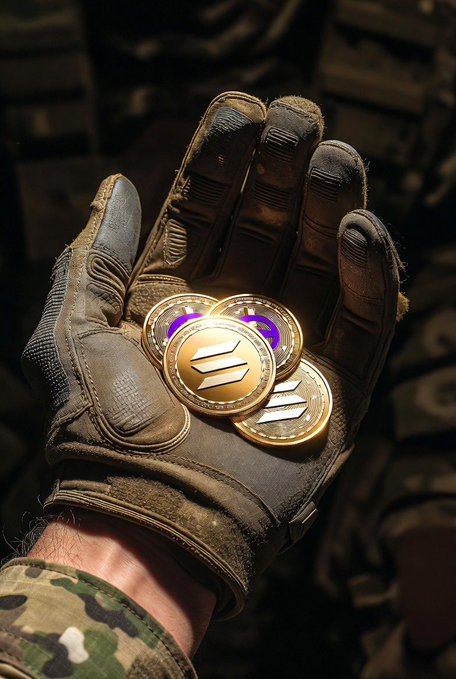 A gloved hand displays three gold and purple PlayTrenches ($TRENCH) tokens, visually reinforcing the post's announcement that clippers will now be paid in $TRENCH for sharing gameplay clips of PlayTrenches on Discord.