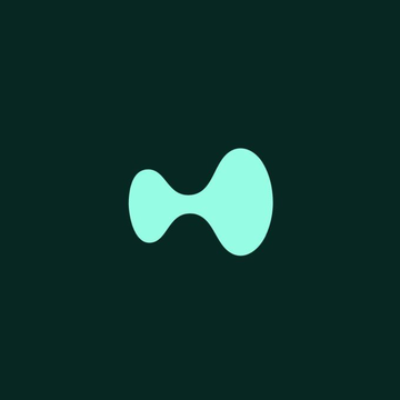 The image features a teal blob-like logo on a dark green background, which is the branding for Hyperliquid, the decentralized perpetual exchange highlighted in the post about its HIP-3 markets reaching 50% of daily perp volume.