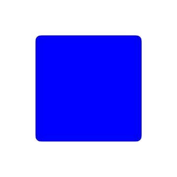 The image features a square, blue-colored sticker that has been cut out of a white background. The sticker appears to be a square with a single hole in its center, giving it a unique appearance. The text "Project with zero haters I will go first" is written below the sticker, and there are also some words related to the post at the bottom right corner of the image.