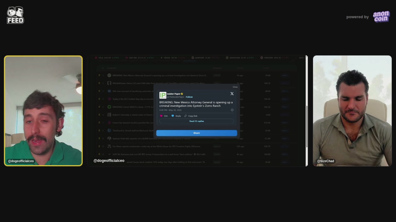 A computer screen displaying a chat window with two men's faces, one of whom has a mustache.