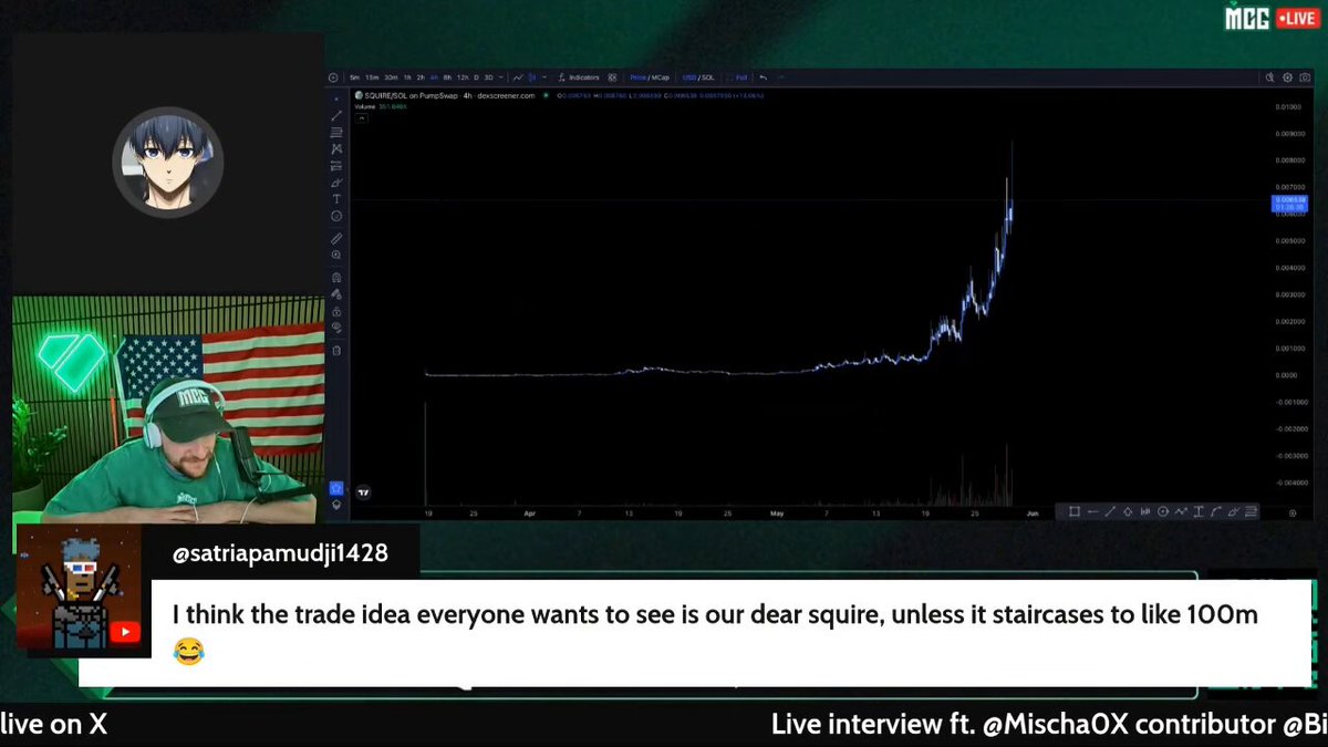 In the image, we see a screenshot of an interview with @0xgilbert, who is sharing insights about trading charts in Infra Capital Markets. The chart displayed during the interview shows a steep upward slope, which indicates that the price has been rising rapidly over time. This information suggests to the viewer that @0xgilbert might have some idea or expertise on analyzing these charts and making informed decisions based on them. As part of the discussion, the interview also mentions the importance of considering factors such as near squire cases, relative value, and other trends when dealing with trading strategies in this particular market. The background of the image reveals a video feed, which is presumably from Live Interview, where @0xgilbert provides more context about the infra capital markets and its analysis techniques for chart interpretation.