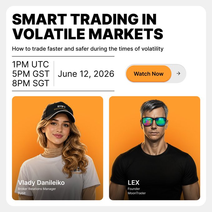 The image features an advertisement for a video streaming platform called "MoonTrader", which appears to be a trading platform with real-time trading strategies available for those interested in the volatile markets. The advertisement emphasizes that there are only 1 hour left until the MoonTrader livestream, and it encourages viewers to watch the entire stream at a specific time (1PM UTC) to learn from the content creators present on the video platform. The main focus of this ad is to grab the viewer's attention by providing information about their potential benefits if they watch the upcoming video.