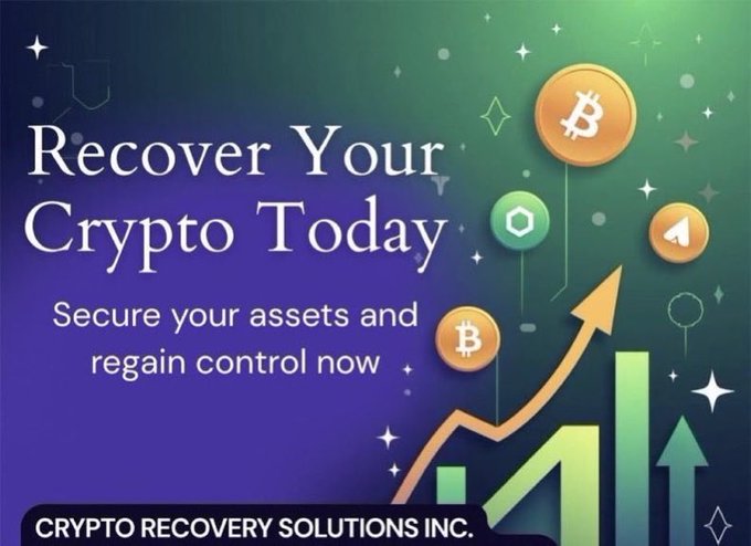 In the image, there are three Bitcoins floating above a growing graph or chart that depicts the value of these Bitcoins over time. A bold statement reading "Recover Your Crypto Today" is displayed at the top right corner, inviting users to recover their crypto. The image also contains some symbols and logos related to cryptocurrency trading and marketplaces such as #Gbtcfinance (possibly indicating a potential scam), Bitcoin (a popular cryptocurrency), and #cryptoscam (possibly warning against scams). Additionally, there's an arrow pointing upwards above the Bitcoins symbolifying growth or progression in the crypto world.
