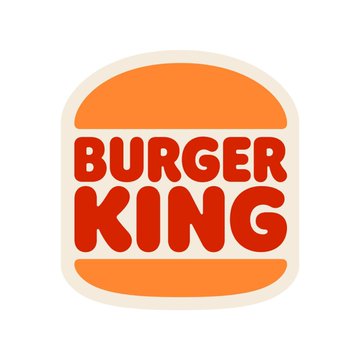 The classic Burger King logo featuring the brand name in red between two orange bun shapes.