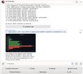 A computer terminal displaying a command-line interface with code, error messages, and green/red text output against a dark background.
