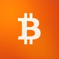 The image features a white Bitcoin symbol against an orange background. Below the Bitcoin symbol, there's text that reads "POV: me, every day still stacking sats and I don't care about dips or noise". The focus of this image is on the Bitcoin symbol and its accompanying message.