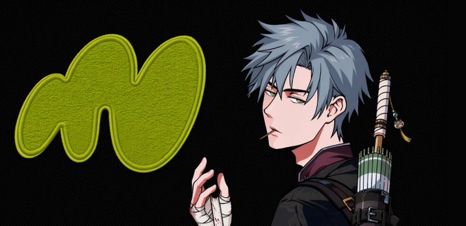 A silver-haired anime character (resembling Gintoki Sakata) with a katana on his back and a lollipop in his mouth stands next to a green "W" logo, likely representing the brand "Sight Hood" mentioned in the post. The image appears to be a promotional graphic announcing the community's collaboration with a predictions market and free mint collection.