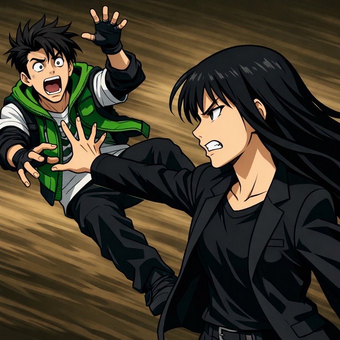 An anime-style image shows a young man with a shocked expression being pushed back by a stern-looking woman in black, suggesting a confrontational or intense exchange.

The dynamic image of a push-and-shove confrontation visually echoes the post's tone of assertive change, symbolizing the forceful "pushing aside" of old NFTs to make room for new opportunities and staking rewards for $STAR and $HBAR holders.