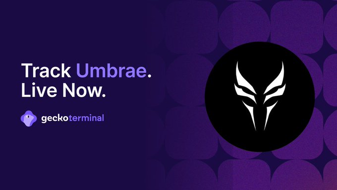 The image features an advertisement with a black and white logo of a face or animal design against purple background. The text "Track Umbrae. Live Now" is written above the logo, while the phrase "Focus on what is in the image and how it relates to the post." is below the logo. The text suggests that the image might be related to a discussion about tracking and investing in the cryptocurrency market or an analysis of the current state of the market.
