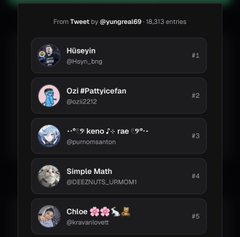 The image shows a winners leaderboard for a $250 SOL giveaway, listing 10 ranked entries from #1 Huseyn (@Hsyn_bng) through #5 Chhoe with flower emojis. It visually supports the post’s announcement congratulating all the winners and directing them to add Solana to claim their prizes.