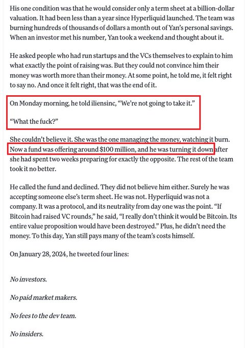 The image shows a screenshot of an article titled "On Monday morning he said, 'What the fuck?'" which appears to be about Jeff Bezos. The text in the image seems to be related to this article or part of it.