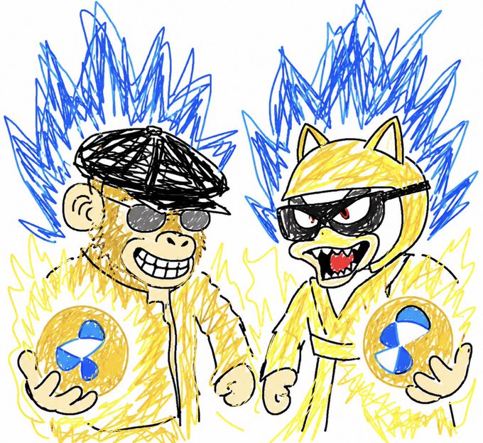 The image features two cartoon characters dressed in yellow outfits, one wearing a hat and sunglasses while holding a blue and white object, and the other character also wearing a hat and sunglasses with a blue and white object. The text "Good morning @quipnetwork Are you running a @quipnetwork node and watching the build pace up close!" is present, suggesting that they are discussing their project or sharing information about it.

The post appears to be related to a shipping project, as indicated by the use of the word "shipping" in one sentence and the presence of two characters dressed in yellow outfits. The image does not contain any text other than the greeting and the project-related discussion.