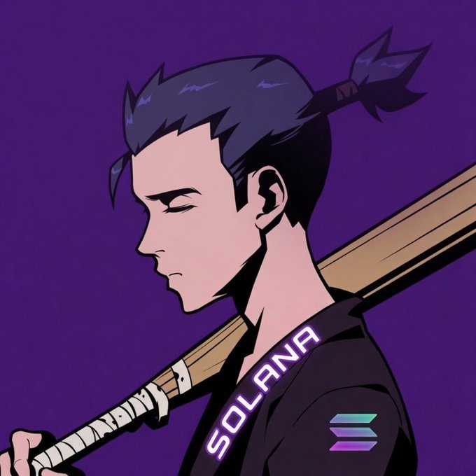 The image features a cartoon character, specifically a boy with a bat over his shoulder. The caption of the image reads "Solana Internet Capital at it again? Over the past 30 days, the market action on Solana has exceeded expectations: solana:BPxxfRCXkUVhig4HS1Lh7kZqV6SPJhzfEk4x6fVBjPCy". The image is related to a post about Solana Internet Capital.