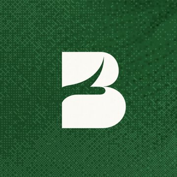 The image displays a stylized white "B" logo on a textured dark green background, representing the Backyard.fi brand featured in the announcement of their new Season 0 yield campaign on Solana.
