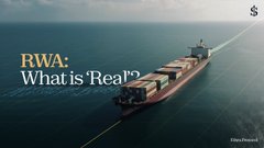 A small thumbnail showing a container ship with text 'RWA: What is 'Real'?'