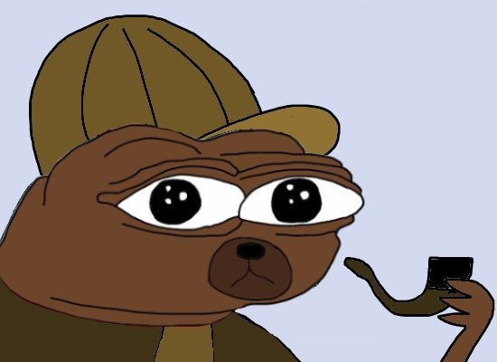A sad-looking "Cheems" dog meme character wearing a brown cap holds a pipe, paired with the "$BTC" hashtag, likely expressing disappointment or melancholy about Bitcoin's current price or market performance.