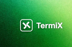 A green gradient background displaying the white 'TermiX' logo next to a square icon containing an 'X'.