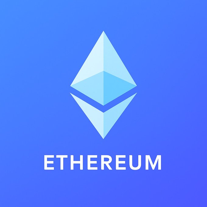 The image features a blue background with white text that reads "Ethereum". Below the text, there are two lines of code written in white, which appear to be related to Bitcoin or Ethereum. The first line says "Bitcoin is down this year." while the second line states "Ethereum down this year," indicating a comparison between Bitcoin and Ethereum's performance over time.

The image also includes an illustration of a blue triangle with a white border, which could represent the cryptocurrency symbol for Etherium.
