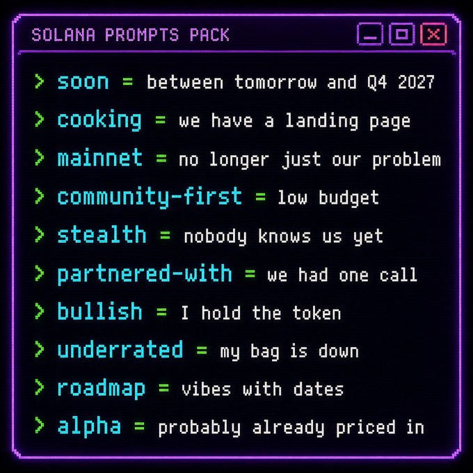 In the image, there are two lines of text written in a blue font that appear to be part of a prompt pack for a new user of the Solana platform named New to Solana? (N2t0n). The instructions describe what commands or actions should be executed by the user when they encounter this prompt. The text on the screen is not visible, but it seems to provide step-by-step guidance on how to proceed with the installation and setup of a new account for theSolana platform.