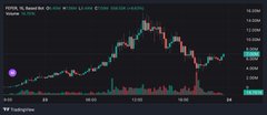 A cryptocurrency chart displays the PEPE token's fluctuating price and volume, which aligns with the post's call for a leader during a period of volatility. The chart shows time markers from 00:00 to 24:00 and price points ranging from 0 to 14.00M.