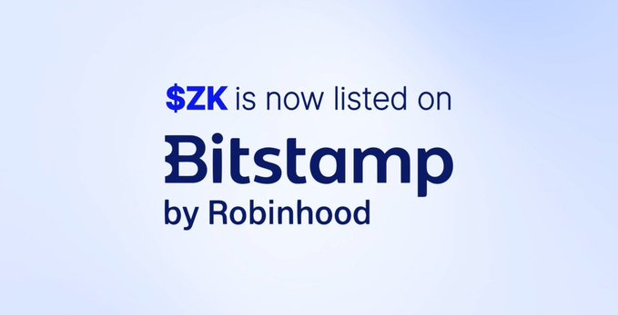 The image features a banner with blue text that reads "SZK is now listed on Bitsmp by Robinhood" against a white background. The text is written in black, making it stand out from the rest of the image.