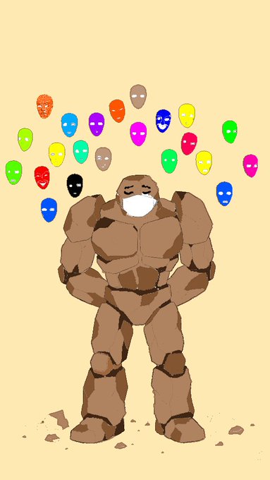 The image features a cartoon or illustration of a giant robot, wearing a mask that covers half of its face. It appears to have a group of other robots with colorful masks around it, creating an interesting and lively scene. The main robot has two large hands positioned above its head as if reaching for something. A caption at the bottom suggests that these robots are seeking solutions to ensure their privacy or safety while trading online.