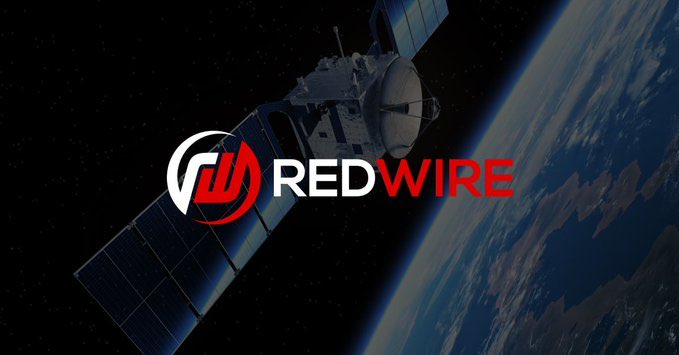 The image features the Redwire logo displayed over a satellite orbiting Earth, visually reinforcing the company's space technology focus and tying into the post's mention of potential Middle East sovereign wealth fund negotiations for Redwire ($RDW).