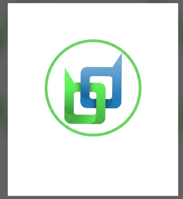 A logo featuring interlocking green and blue shapes enclosed within a green circle on a white background.