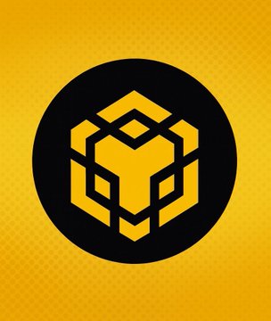 A stylized geometric BNB logo in yellow and black hexagonal design on a yellow gradient background, visually representing the BNB cryptocurrency mentioned as breaking out in the accompanying post about CZ's hint.