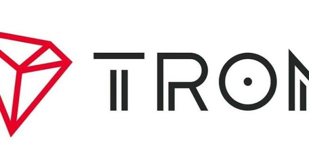 The TRON logo featuring a red geometric diamond shape next to the word "TRON" in stylized black letters.