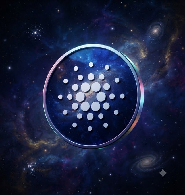 This image features the Cardano (ADA) logo set against a cosmic background, reflecting the update about the SecondFi wallet shutdown.