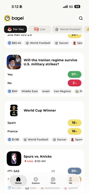 The image shows a cell phone screen displaying information about sports events, specifically basketball games. The user interface has three columns of text providing details about various sports events, including the World Cup. The most recent event being displayed is the World Cup, which was held in Russia in 2014. The user interface also includes a chat window and a social media sharing button for users to share their thoughts on the sports news with others.