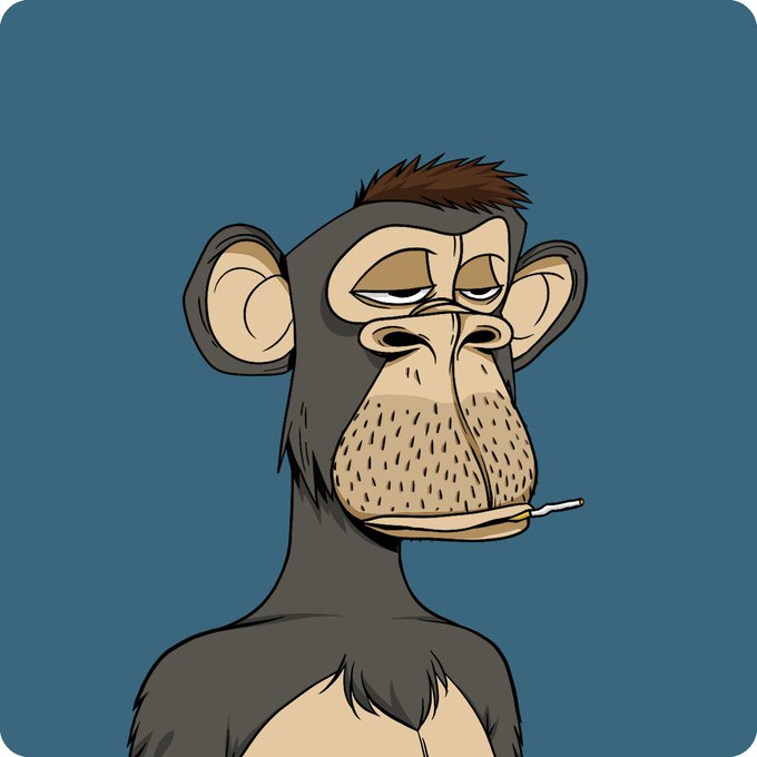 The image features a cartoon monkey with a sad expression, holding a cigarette between its teeth. The caption below the image reads "Protect this Ape at all costs!".
