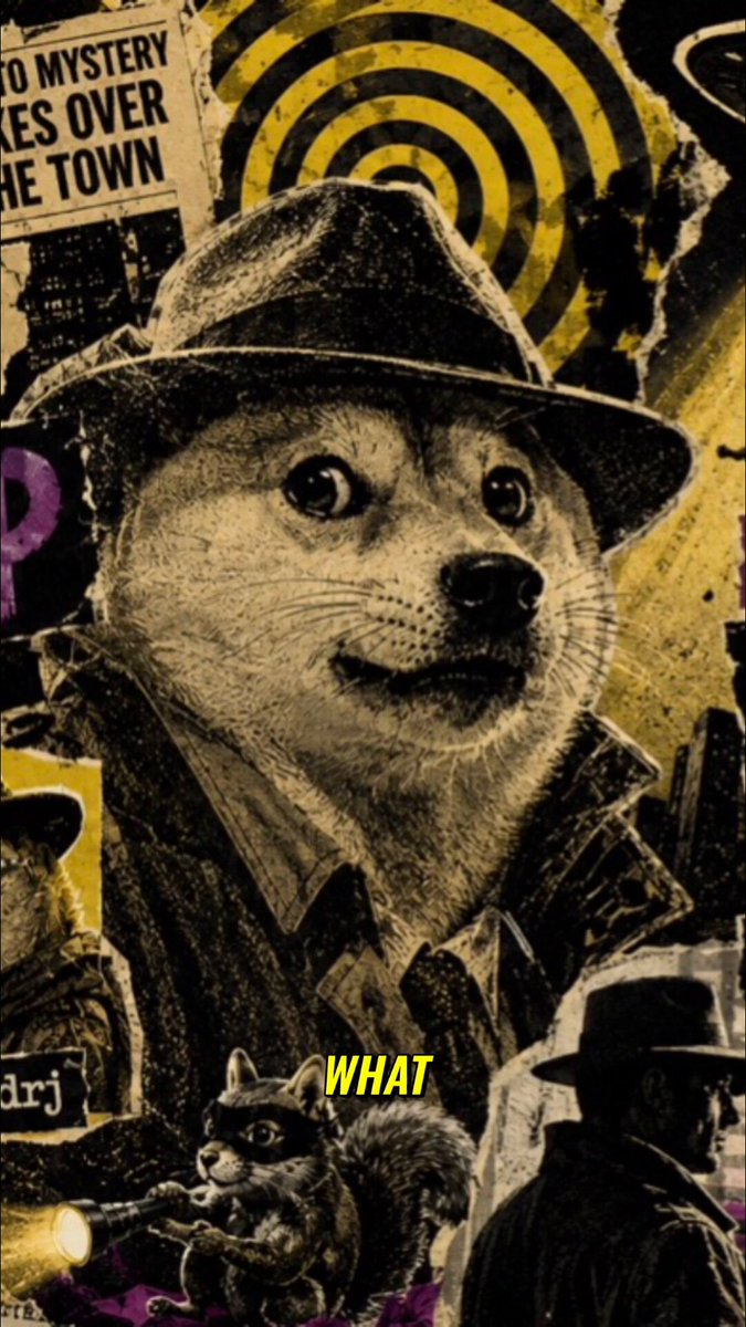 The image features a collage of various elements, including a dog wearing a hat and sunglasses, with text that reads "What does The @DogeOS Grand Heist mean for ecosystem builders? broken down by @hoffdogg & @thezendawg during the alpha drop AMA." This post seems to be discussing or analyzing the content in the image.