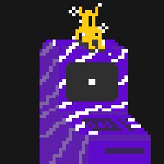 A pixel-art image depicts a purple bong with white tiger-stripe accents and a yellow/orange flame perched on top, containing the text "OG" in the bowl area, symbolizing "Original Gangster." The artwork ties into the post's message about fostering harmony within the Bitcoin Ordinals community, with "OG" representing the original early adopters.