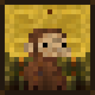 A pixelated portrait styled like the Mona Lisa, with ape-like features instead of the original subject, rendered in blocky pixels against a mustard-yellow background. It illustrates the creator's playful "Monkelisa: a totally bananas remix of the iconic classical masterpiece," tying into their pixel-art giveaway announcement.