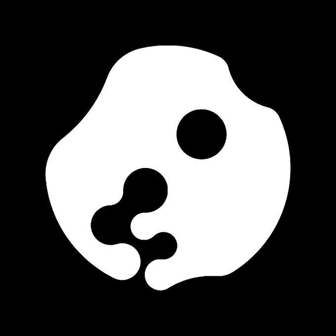 The image features a white circle with a black dot inside, which appears to be a logo or symbol related to an event or action involving dropping wallets (evm & sol). The background of the image is black, making the white circle stand out prominently.