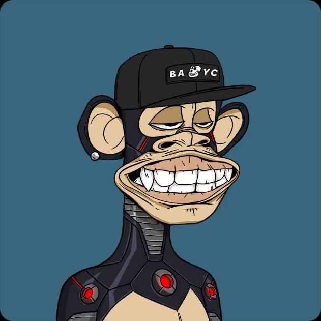 A cartoon Bored Ape NFT character wearing a black cap with "BAYC" text and a smirk, paired with a post humorously expressing preference for this stylized ape.