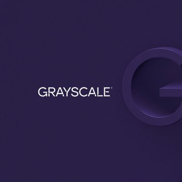 The image displays the Grayscale logo in white text against a dark purple background, featuring a stylized "G" design on the right side. This branding relates to the post about Grayscale's Zcash ETF amendment filing, where Digital Currency Group (DCG) is in discussions to contribute approximately 200,000 ZEC to the fund.