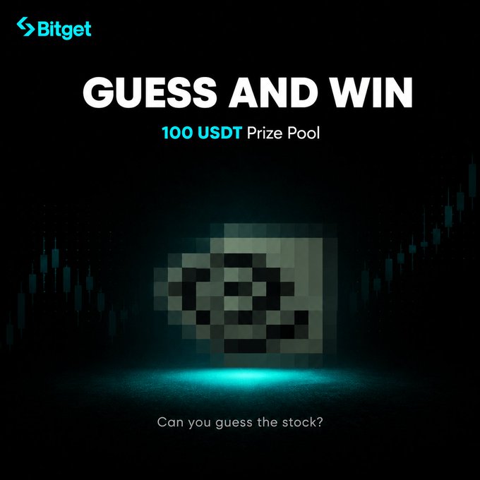 The image contains an advertisement for an online currency exchange service. It features a puzzle game or a game with an element of chance, with the main focus being guessing a stock's value. The text in the image is related to this game, as it appears to be asking whether you could guess the stock and potentially win your share of 100 USDT prizes! To participate, one should follow the instructions provided by the service and repost the image on the specified social media platform or messaging app to invite friends to join. Additionally, adding the stock name in the comments would help ensure that more people become aware of this opportunity to try their luck at guessing the stock's value.
