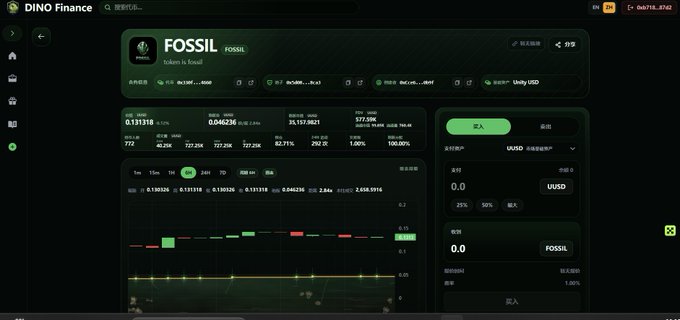 The image displays a computer screen showing information about fossil fuels, specifically focusing on the Fossil Fuel Space market. The content includes stock analysis with financial data related to shares of Fossil Fuels companies and other stock indicators. 

In the background, there is an image that features what looks like the word "Dino Finance" in green letters. This could possibly be a logo or symbol associated with a finance-related company or service, such as one related to fossil fuels or investment in energy resources. The content of this post seems to provide information and analysis about various aspects of the Fossil Fuel Space market and related companies.