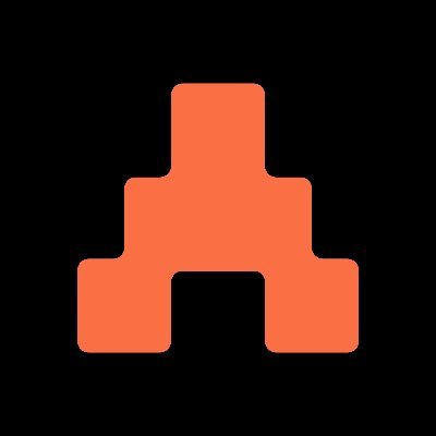 The image features a simple orange logo with three squares arranged vertically against a black background. The logo has a flat design style that makes it easy to recognize and understand. It appears to be related to an online platform or social media account, as indicated by the accompanying text in the image.
