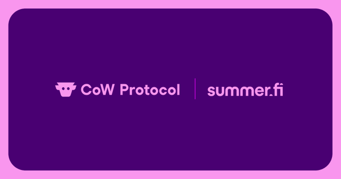The image features a purple square with white text that reads "COW Protocol". The text is centered within the square, making it the main focus of the image. Below this, there's some additional information about the Cow Protocol, which includes details on how to use the protocol and its benefits for users.