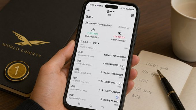 The image shows a person holding up their cell phone displaying a spreadsheet or financial data, possibly related to currency exchange rates. The person's hand is visible above the phone screen as they examine the information displayed. The scene suggests that the individual might be making decisions about currency trading or planning for travel involving foreign money.