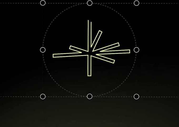 A shining star-like emblem with radiating yellow lines inside a dashed circle, symbolizing Ethereum's enduring presence and status as a guiding force in the crypto space, much like a persistent star amid fleeting market narratives.